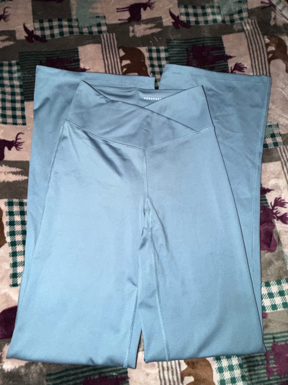 Aeropostale Dusty Blue V-Neck Active Tank
